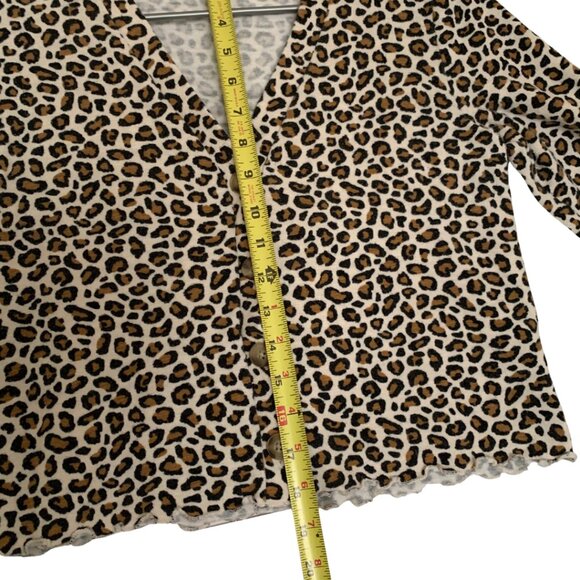 Old Navy Leopard Animal Print Long Sleeve Bolero Cardigan - Picture 7 of 9
